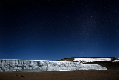 星夜下的白棕山